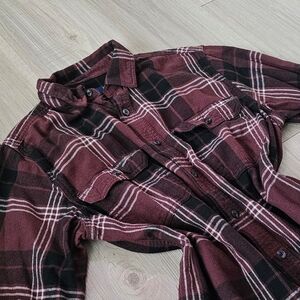 Mens George Plaid Flannel Button Up